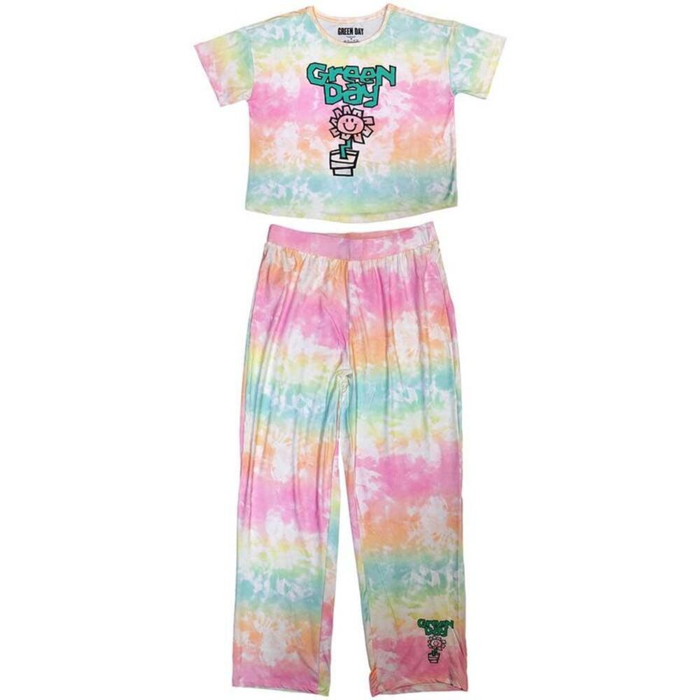 Green Day Womens/Ladies Flower Pot Pajama Set / Pastel